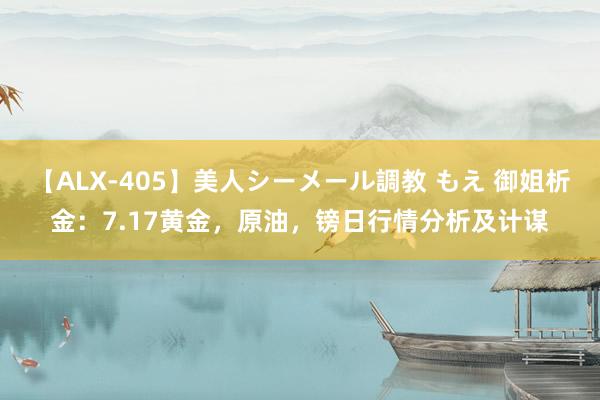 【ALX-405】美人シーメール調教 もえ 御姐析金：7.17黄金，原油，镑日行情分析及计谋