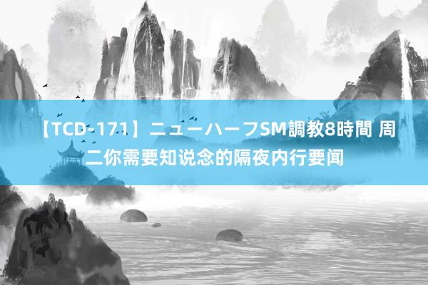 【TCD-171】ニューハーフSM調教8時間 周二你需要知说念的隔夜内行要闻