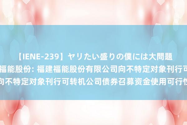 【IENE-239】ヤリたい盛りの僕には大問題！裸族ばかりの女子寮 福能股份: 福建福能股份有限公司向不特定对象刊行可转机公司债券召募资金使用可行性分析阐明