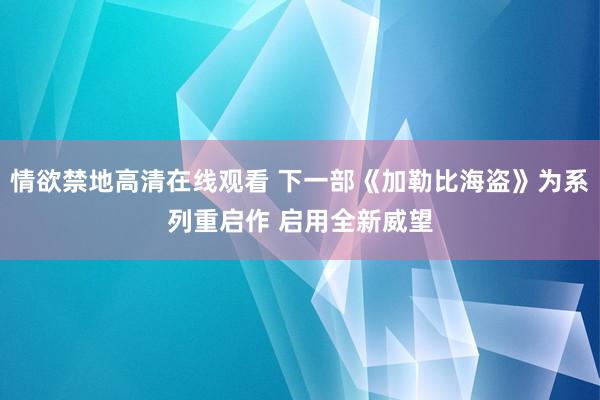 情欲禁地高清在线观看 下一部《加勒比海盗》为系列重启作 启用全新威望